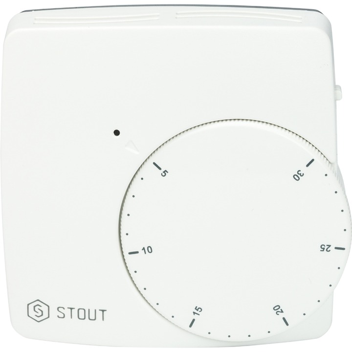 STOUT STE-0002 Термостат комнатный электронный WFHT-DUAL включ. дистанционный датчик «в пол» L=3 м